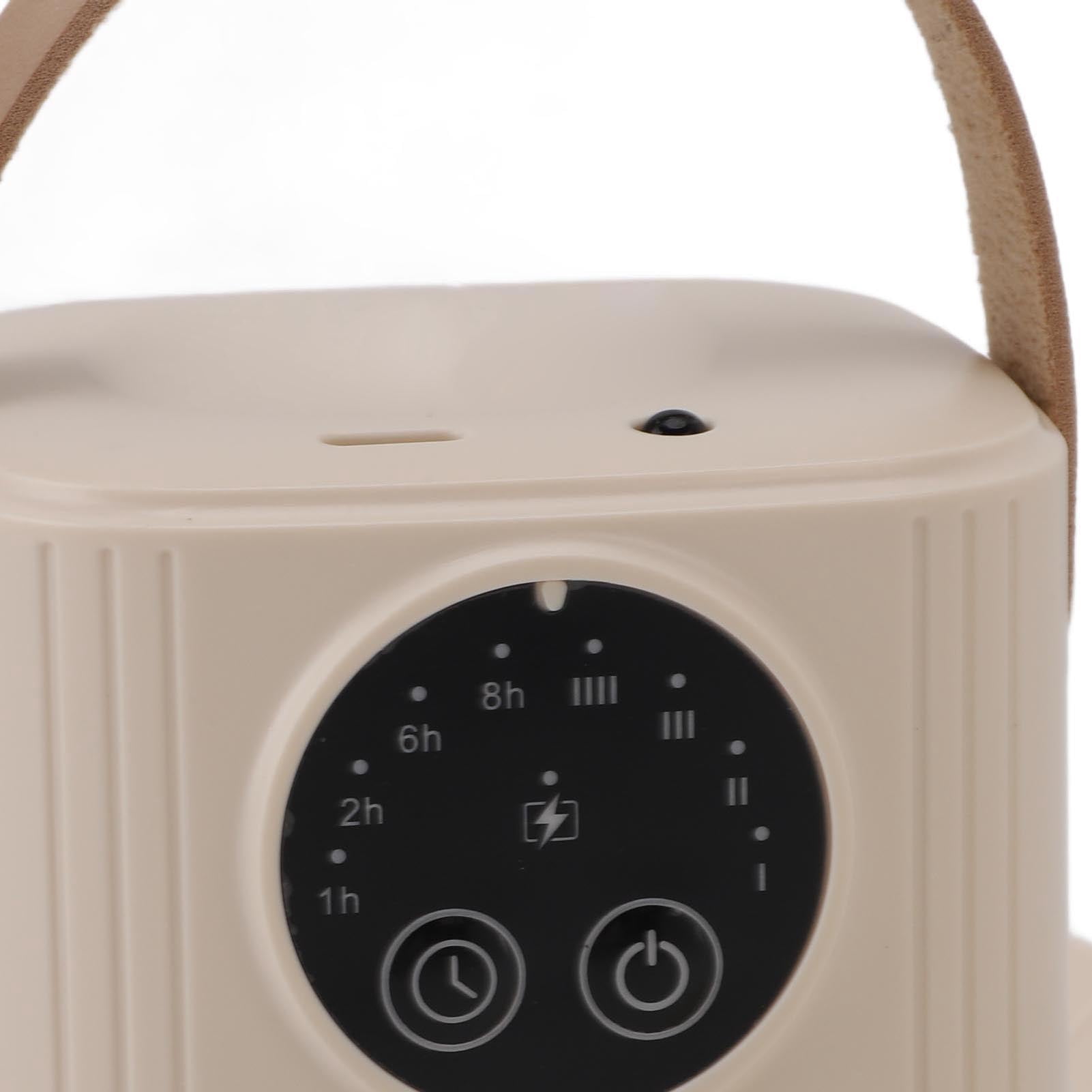 Riousery 3-Blade 7200mAh USB Powered Ceiling Fan with Light and Remote Control Beige (15 cm / 5.9 inches)