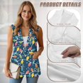 thumbnail image 6 of Uorisanigo Christmas Light Women’s Sleeveless Vest Tops Open Front Waistcoat Vest for Women Size XL Lightweight with Pockets Blazer Vests Casual, 6 of 7