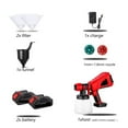 thumbnail image 2 of 1000mL Electric Paint Gun Spray Gun High Power Electric Paint Sprayer Flow Control with 3 Nozzle For 18V Battery ,Ruggedly Built, 2 of 6