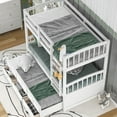 thumbnail image 2 of White Bunk Bed For Twins With Trundle And Drawers - Sleep Option 3 Twin Size Construction, 2 of 7