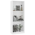 thumbnail image 4 of vidaXL 3-Tier Book Cabinet Black 15.7"x9.4"x42.5" Engineered Wood, 4 of 18
