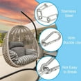 thumbnail image 3 of Tutuviw Stainless Steel Link Chain,2PCs Stainless Steel Link Heavy Duty Coil Chain with 4 Carabiner, Hanging Safety Chains for Swing Plants Anti-Theft Pet Dog Anchor Fence Towing Chain Link, 3 of 8