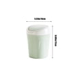 thumbnail image 3 of Mini Desktop Trash Can with Lid | Push-Type Double Bucket | Small Hidden Garbage Bin for Home, Office, Kitchen & Desk | 1-Pack, 3 of 5