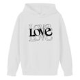 thumbnail image 5 of BaoFuBaoMei Lightweight Hoodies for Boys Girls Valentines Graphic Long Cuffed Sleeve Sweatshirt Tops Fleece Lined Loose Hooded Fall Outfits for School Party Classroom Celebration, 5 of 5