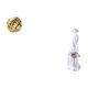 thumbnail image 5 of Escultura de niña con bola de hilo de cerámica estética, adorno para amigos, estante de sala de estar, encimera, entrada, tocador, estatua de dama nór, 5 of 8