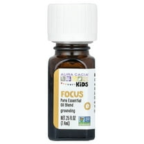 Aura Cacia Kids, Pure Essential Oil Blend, Focus, 0.25 fl oz (7.4 ml)