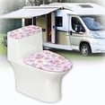 thumbnail image 6 of HELLHERO Polyester Fabric Toilet Top Cover for Household Bathroom Set Toilet Lid Covers with Fits All Toilet Shapes 2-Piece, 6 of 8