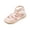 Pink, variant on Kids Boys Girls Gladiator Sandals Open Toe Hook and Loop Straps Thick Soft Sole Flats Summer Shoes