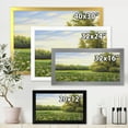 thumbnail image 4 of Spring Trees By The Flowers and Meadows 32 in x 24 in Framed Painting Canvas Art Print, by Designart, 4 of 4