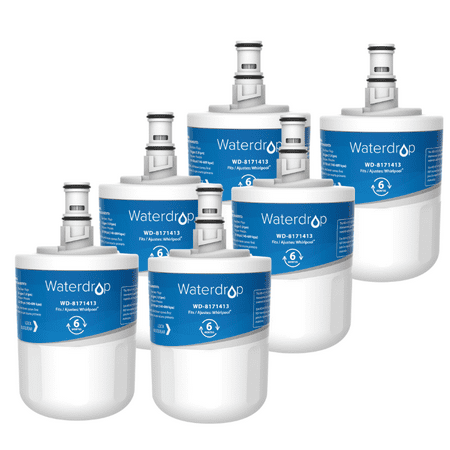 

Waterdrop 8171413 Refrigerator Water Filter Replacement for Whirlpool® 8171413 EDR8D1 Kenmore® 46-9002 NLCS200 Pack of 6