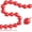 Red, variant on Pink White Linking Balloons,100pcs 6 Inch Quick Link Long Balloons for Tying Balloon Arch,Tails Heart Balloon Wall,for Wedding Anniversary Engagement Birthday Baby Shower Graduation Party Decorations