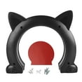 thumbnail image 2 of Porte Intérieure de Chat, Porte Décorative de Trou de Chat Installation Facile pour le Mur pour Chiot Blanc, Noir, Brun, 2 of 8