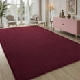 thumbnail image 2 of Arogan Soft Low Pile Rug Modern Area Rugs for Bedroom Living Room,Suitable for Boys Girls Teenagers and Adults with Super Soft Touch ,Wine Red ,6' x 9', 2 of 8