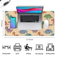 thumbnail image 5 of Long Mouse Pads for Desk,Beige Dinosaur Text Pattern Desk Mats on Top Of Desks, Desk Mouse Pad Extra Large with 3mm Non-Slip Base and Stitched Edge for Gaming,Office,Work,Home 31.5"x15.7", 5 of 6
