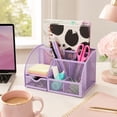 thumbnail image 3 of EXERZ Wire Mesh Desk Organizer - Light Purple, 3 of 11