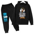 thumbnail image 2 of 2024 HOT kid kickball Head Print Ropa de fútbol para niños Ropa deportiva de primavera y otoño para niños Sudadera con capucha Messi Pantalones Traje informal de 2 piezas, 2 of 5