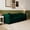 Green, variant on 82.5" Corduroy 3-Seater Sofa, Ergonomic Deep Seat Loveseat, Comfort Couch for Home,Office and Small Space,No Assembly,Black