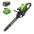 thumbnail image 1 of 80V 18" Brushless Cordless Chainsaw, 4.0Ah Battery and Charger Included, 1 of 10