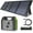 R150+60W Solar panel, variant on 122.8Wh Portable Power Station, 38400mAh LiFePO4 Battery Backup, Solar Generator with 150W AC Outlet & 6 Outputs for Home, Camping, Emergency