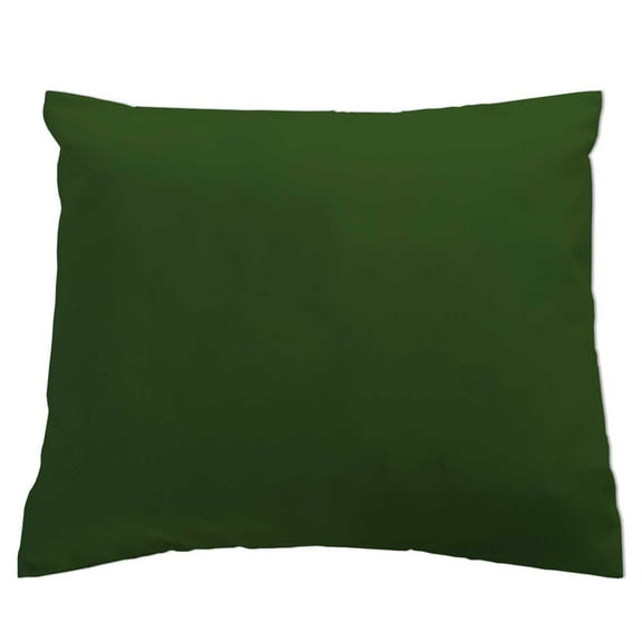 SheetWorld Crib Toddler Pillow Case, 100% Cotton Flannel, Hunter Green, 13 x 17
