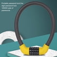 thumbnail image 1 of Security Bike Lock Rust-proof Corrosion Resistant Anti-saw Combination 4 Number Code Bike Lock for Road Bike Black A, 1 of 13