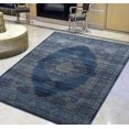 thumbnail image 1 of Midnight Blue/Gray Persian Tabriz Floral Pattern Distressed  Modern Vintage Area Rug, 1 of 7