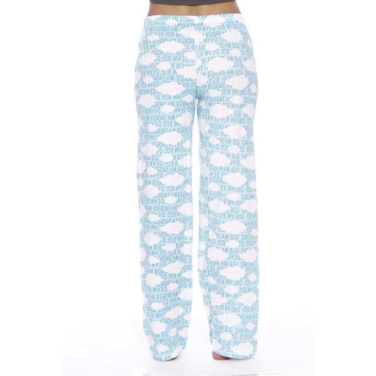 Just Love Women Pajama Pants Sleepwear PJs Clouds Blue 1X
