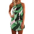 thumbnail image 1 of Nouvelle Robe d'Été Sans Manches à Col Halter Imprimé Floral Décontractée pour Femme, 1 of 6