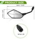 thumbnail image 4 of Espejos retrovisores universales de motocicleta ajustables, espejo lateral retrovisor de aluminio plástico, 1 juego negro M10 forma prismática, 4 of 7