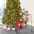 thumbnail image 2 of Christmas Gnome Stocking - Holiday Home Decor to Hang on Mantle - Gray, 2 of 9