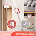 thumbnail image 5 of TidyBliss Baseboard Cleaner Tool, Wall Mop with 55.9" Long Handle (Red), 5 of 9