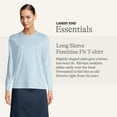 thumbnail image 2 of Lands' End Essentials Women's Long-Sleeve Soft Cotton T-Shirt - Tailored Feminine Fit, 2 of 5