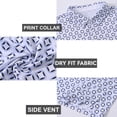 thumbnail image 2 of Xidunhg Men's Golf Polo Shirts Short Sleeve Print Performance Moisture Wicking Dry Fit Outdoor Golf Shirts for Men, 2 of 8