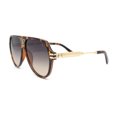 thumbnail image 3 of Mens Luxury Rich Mogul Flat Top Racer Plastic Sunglasses Tortoise - Smoke, 3 of 4