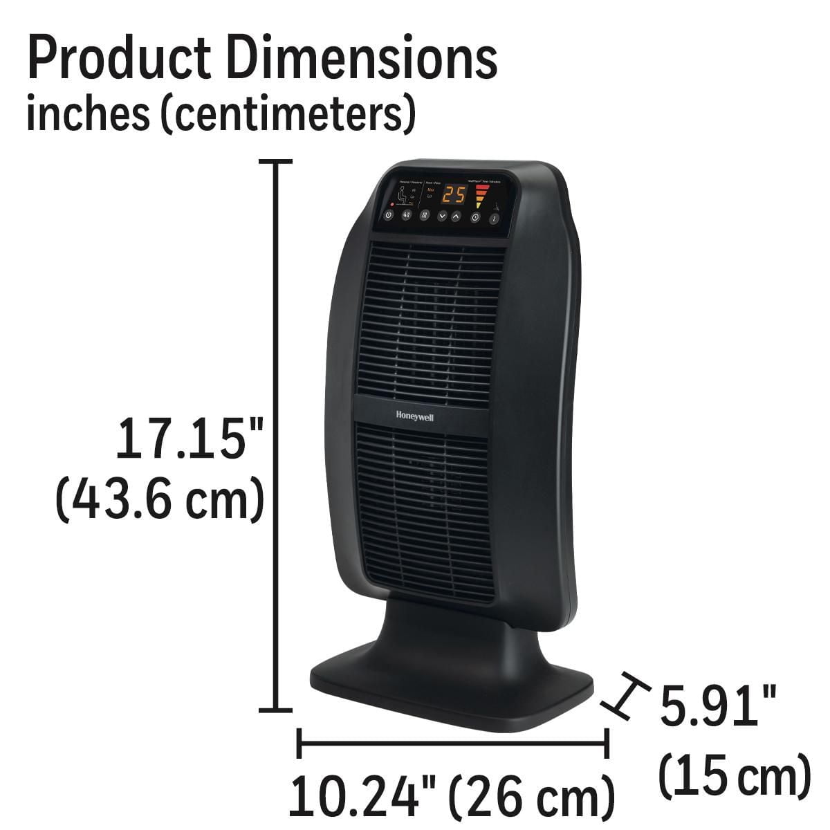 Honeywell HCE845BC HeatGenius™ Dual-Zone Ceramic Heater