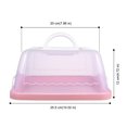 NUOLUX Cake Box Carrier Clear Holder Portable Storage Cupcake Muffin