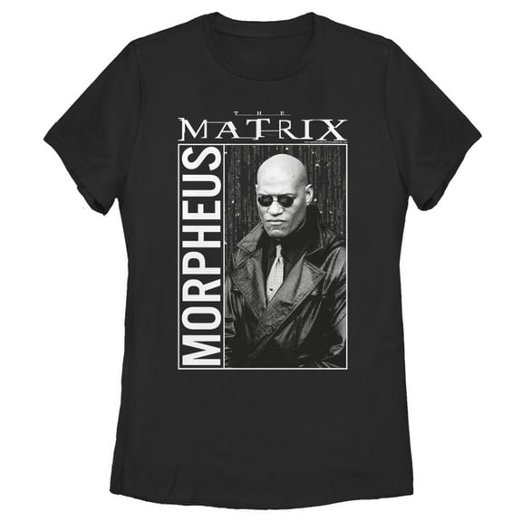Women's The Matrix Morpheus  Graphic Tee Black 2X Large