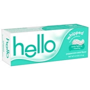 Hello Whipped Fluoride Toothpaste, Minty Foam Toothpaste, Peppermint Stick, 4.0 oz