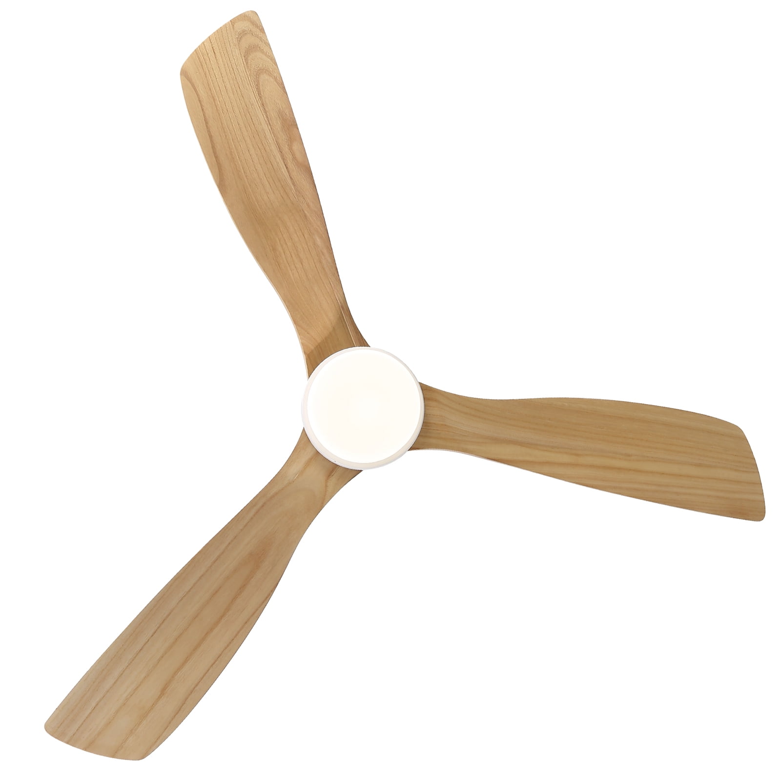 Sofucor Smart Ceiling Fan 52 In Indoor Outdoor With Light Remote - Reversible DC Motor Silver