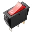 thumbnail image 2 of Rectangular Latching Neon Rocker Switch ON/OFF 3 Pin Red Green Blue Yellow KCD3, 2 of 4