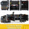 thumbnail image 6 of Exercise N Play 1020 Pieces City Police Station  Building Blocks Set, 8 in 1 Mobile Command Center Building Set, Fun Building Toys for Kids Aged 6-12, 6 of 8