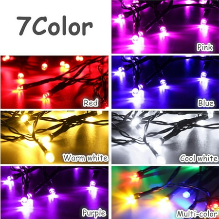 Fairy Lights Blue Waterproof 17FT 50 LED Solar String Fairy Lights Night Lamp For Party Xmas Outdoor Garden Wedding Lawn Patio Holiday Christmas Tree Decoration Bedroom Living Room ()