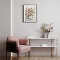 thumbnail image 3 of WFSposter-Vintage Floral Canvas Wall Art Farmhouse Still Life Posters Rustic Pink and White Flower Vase Prints Botanical Oil Painting for Bathroom Bedroom Living Room, 3 of 5