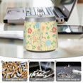 thumbnail image 6 of Yayeee Ashtray with Lid for Cigarette Smokeless Stainless Steel Home Ash Holder, Colorful Flower, 6 of 7