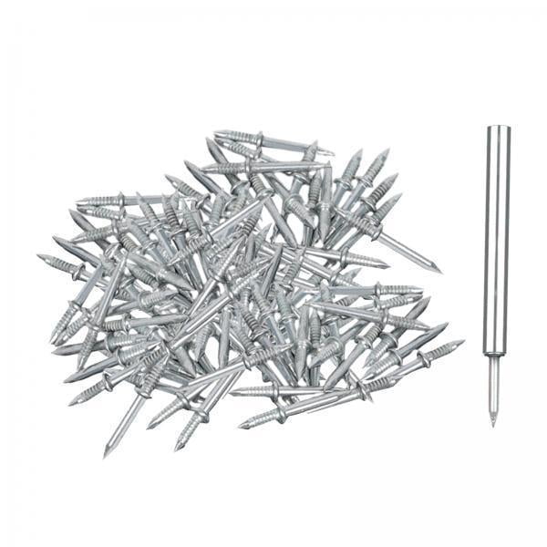 Tnarru 3xNon Marking Nail Invisible Baseboard Finishing Nails Screws for Wood Veneer 100Pcs