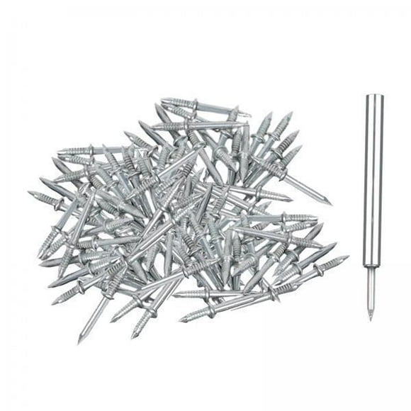DOLITY 3xNon Marking Nail Invisible Baseboard Finishing Nails Screws for Wood Veneer 100Pcs