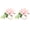 Pink, variant on Suodoka 2Pcs Hemp Rope Napkin Buckle Simulation Flower Napkin Ring, 1.57 inches / 4 cm Diameter Pink Table Decoration for Hotel Western Restaurant Christmas Wedding Anniversary