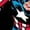 BLACK, variant on Marvel Captain America - Comic Book Panels - Juniors Cropped Graphic T-Shirt