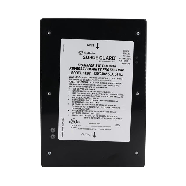Surge Guard Reverse Polarity Transfer Switch 50A Southwire