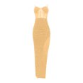 thumbnail image 5 of FcBaudy Camisole Sans Manches Robe Col en V, Robes d'Été pour Femmes, Robes pour Femmes Robe Fendue Irrégulière en Maille Solide Robe Col en V pour Femmes, 5 of 5